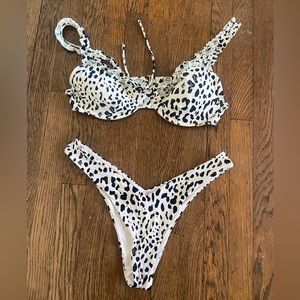 Toluca bikini set snow leopard L